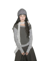 Star Striped Layered Long Sleeve Top
