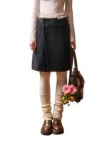 Soft Wool Blend Mini Skirt