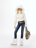 Vintage Fur Collar Puffer