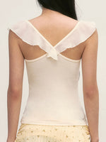 Apricot Flutter Sleeve Tee