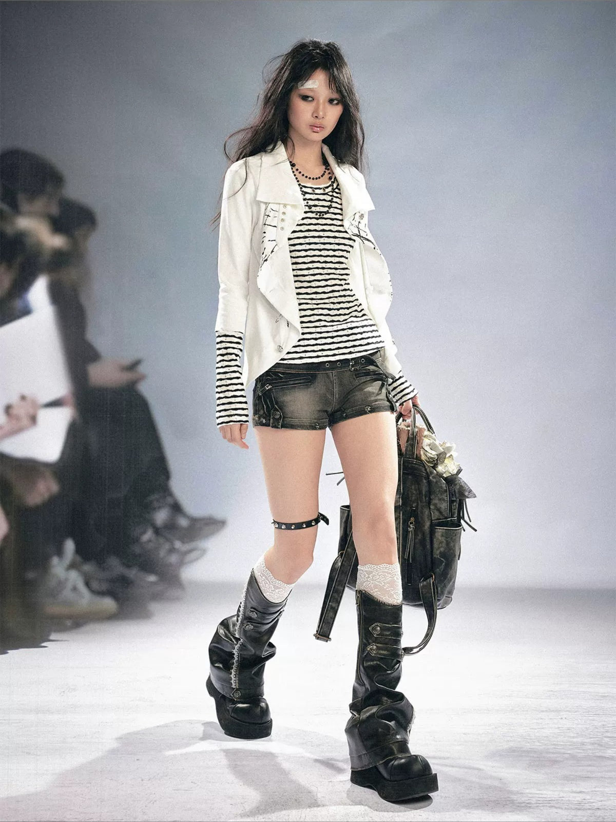Punk Layered Knit Top