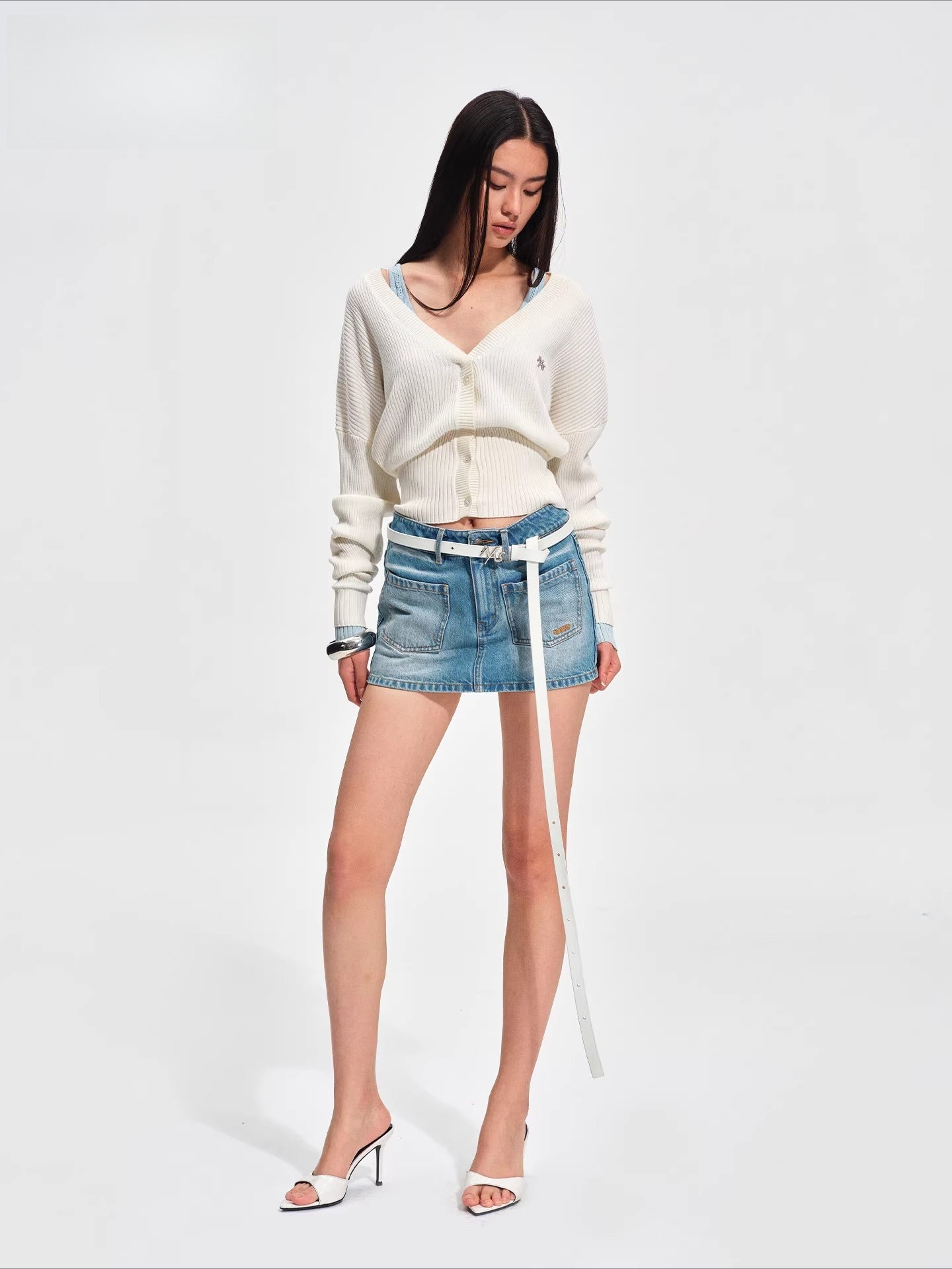 Newport Deconstructed V-Neck Knit Cardigan