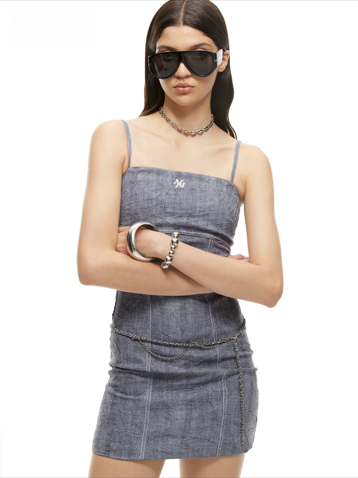 Verona Denim Slip Dress