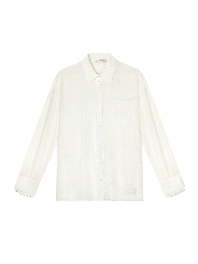 Polka Dot Lace Shirt
