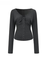 Lace Batwing V-Neck Knit Top