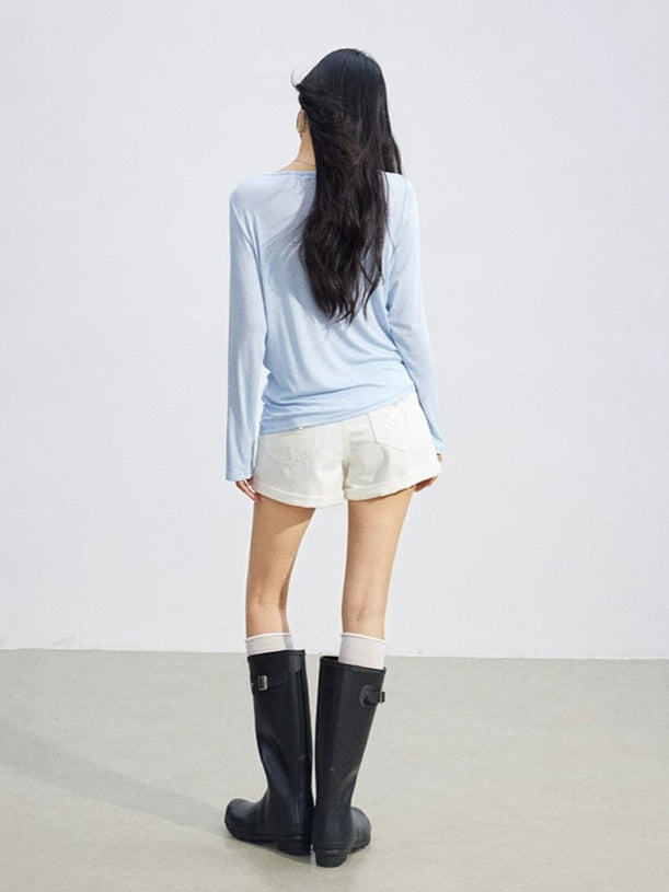 Floral Draped Tee
