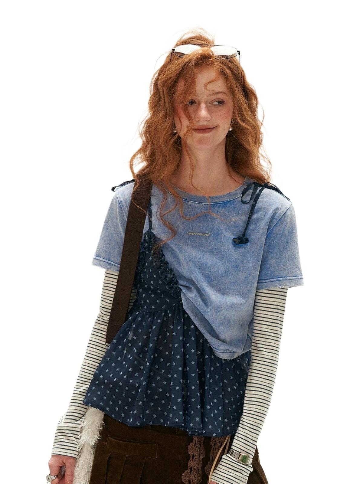 Washed Layered Long Sleeve Tee