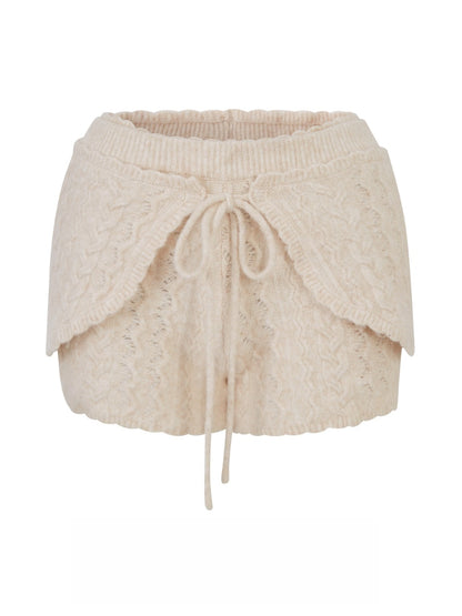 Little Deer Wool Cloud Knit Sweater &amp; Skirt/Shorts Set