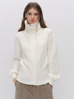 Oversized Toggle Collar Waffle Cardigan