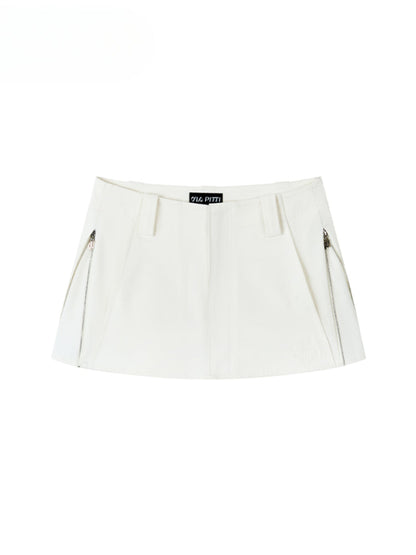 Casual Pencil Skirt with Double - Side Zippers