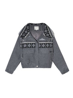 Fair Isle Hooded Down Jacket