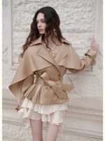 Vintage Wool Blend Trench Coat