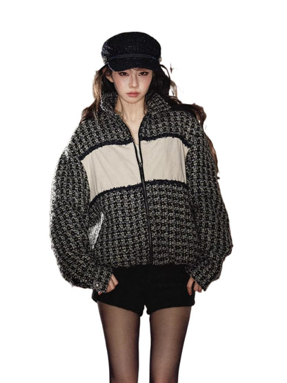 Black Suede Contrast Jacket