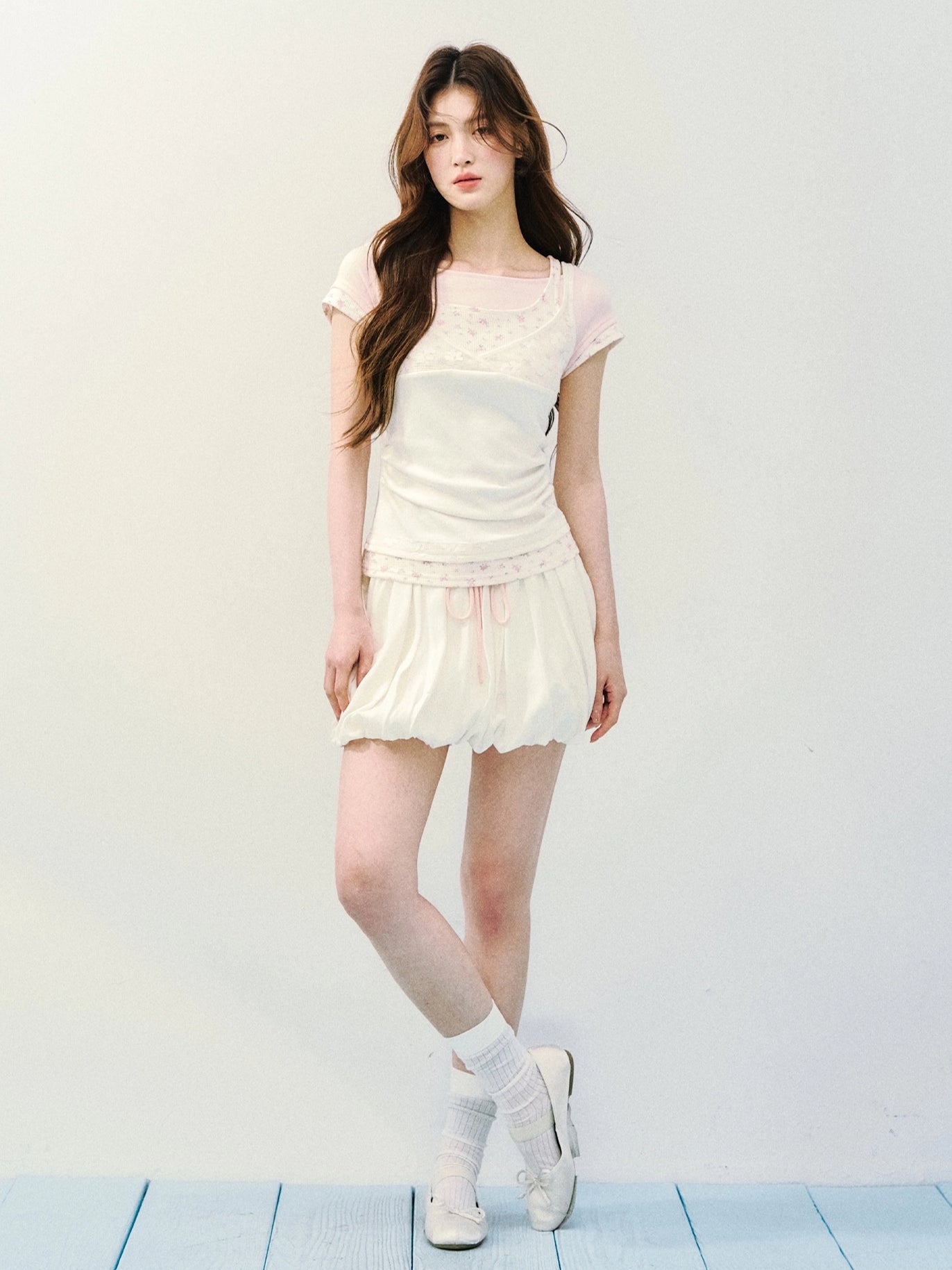 Lace Layered Knit Tee