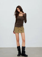 Ruched Halter Top