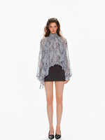 Low Waist Suede Mini A-Line Skirt