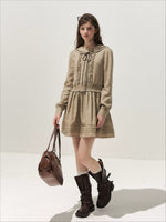 Sailor Collar Shirt Dress