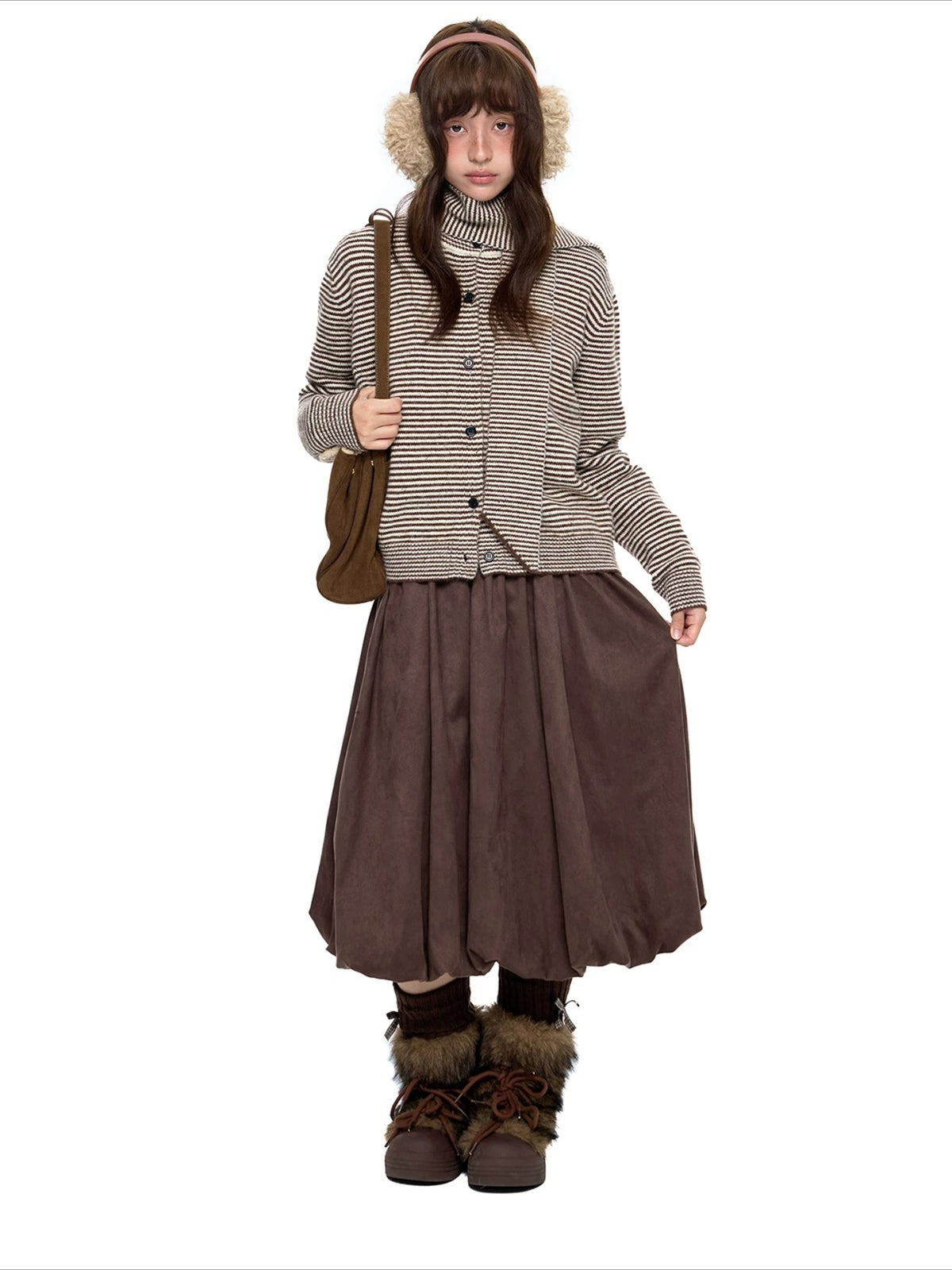 Polar Fleece Knit Cardigan