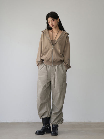 Rivet Loose Zip-up Hoodie