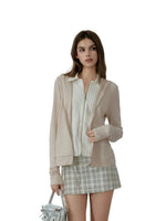 Pink Stripe Layered Jacket