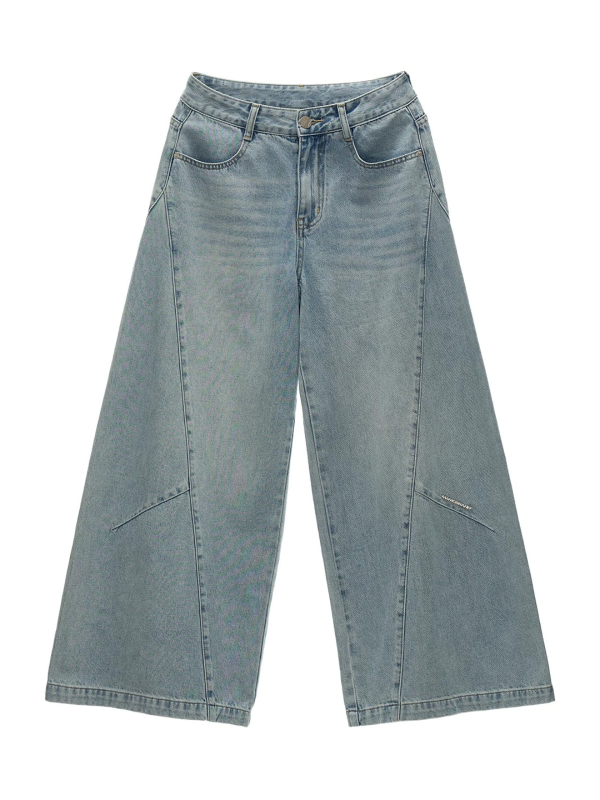 Washed Vintage Wide-Leg Jeans