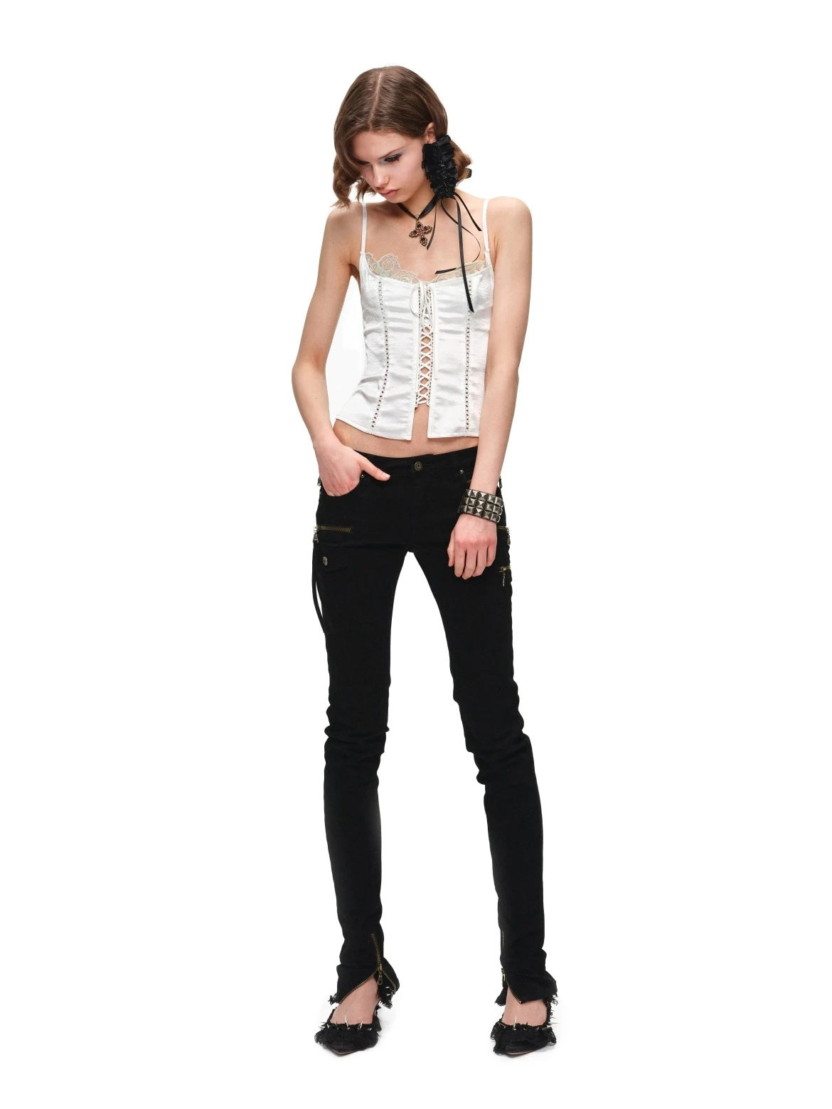Satin Lace Corset