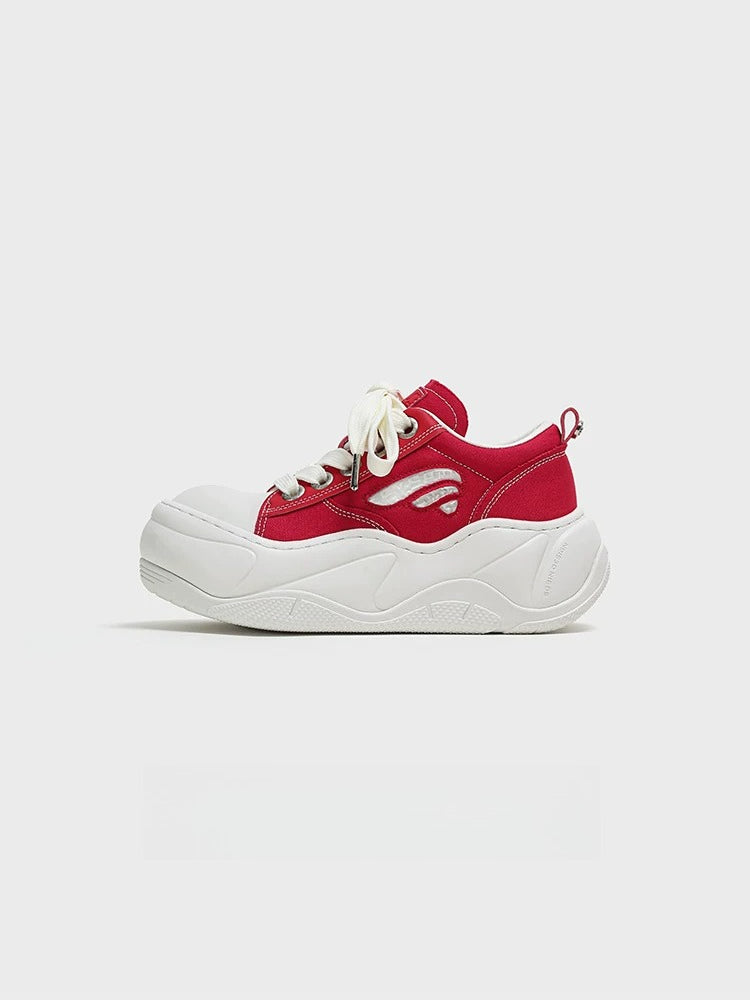 Red Platform Sneakers