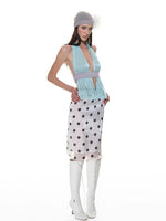 Sheer Organza Halter Top
