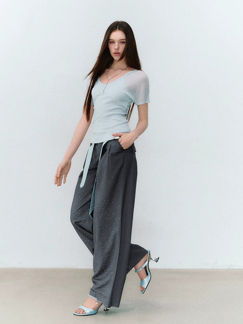 X-Line Layered V-Neck T-shirt