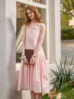 Baby Pink Cotton Shirt & Dress Set