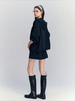 Linen Blend Hoodie Set