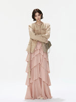 Sequin Tweed Tie Waist Jacket