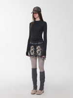 Over-the-Knee Wool Blend Ribbed Warm Leg Socks