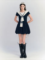 Contrast Bubble Dress Set