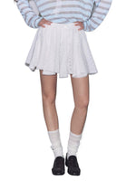 Ballet Eyelet Lace A-Line Mini Skirt