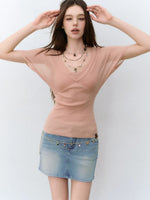 X-Line Layered V-Neck T-shirt