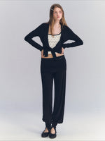Foldover Straight Pants