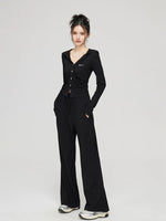 Pleated Knit Cropped Top & Pants Set
