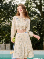 Comfortable Cotton Embroidered Shirt & Skirt Set