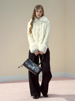 Suede Fleece Toggle Coat