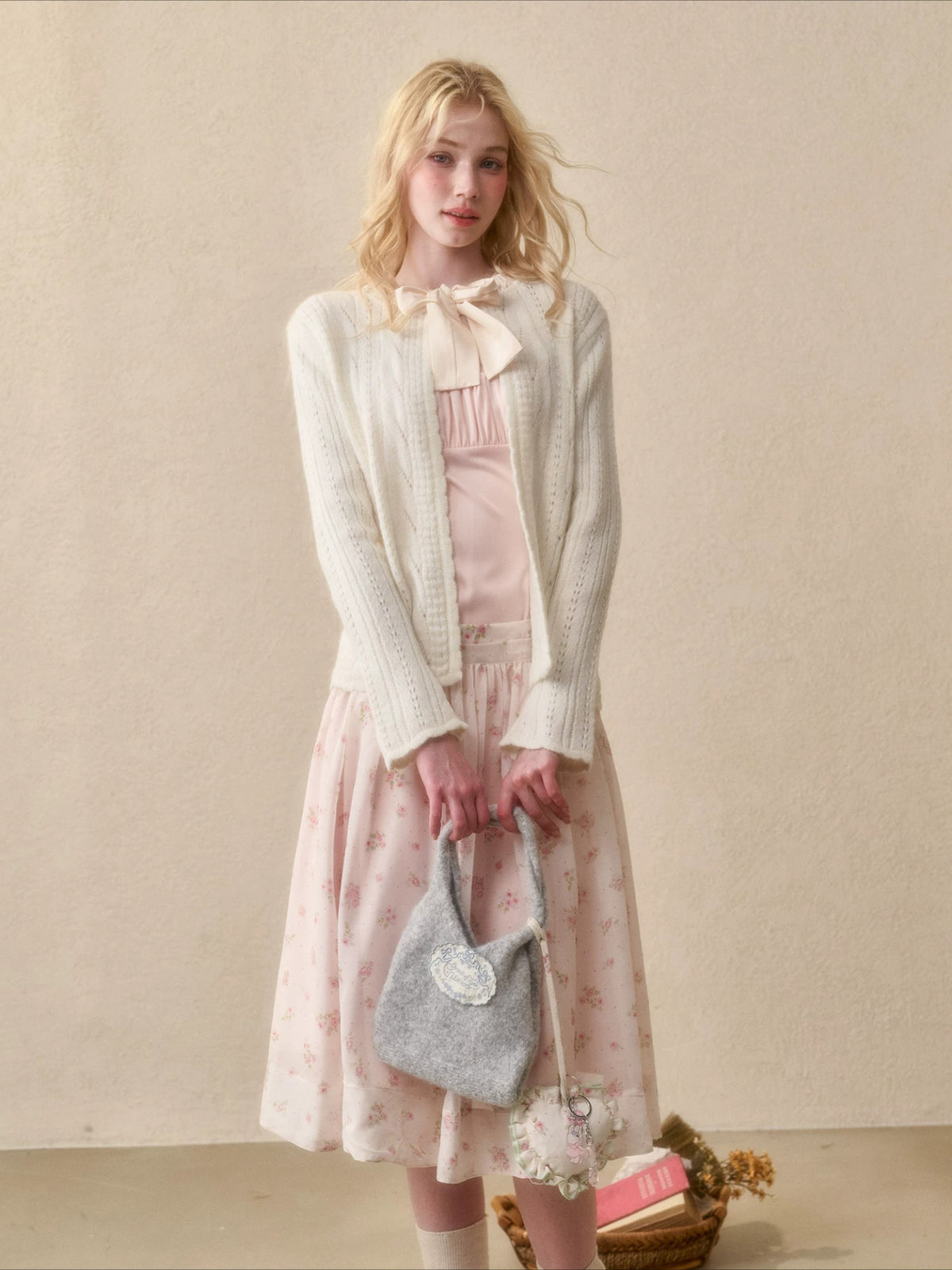 Ribbon Knit Cardigan