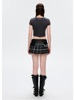 Rhinestone-like Slim Sweet-Spicy Cotton T-shirt