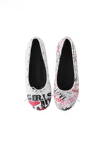 Detachable Strap Studded Ballet Flats