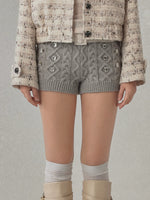 Embellished Knit Shorts