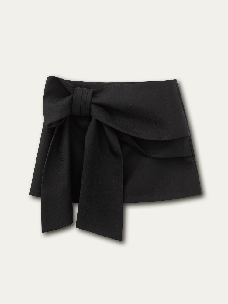 3D Bow Mini Skirt