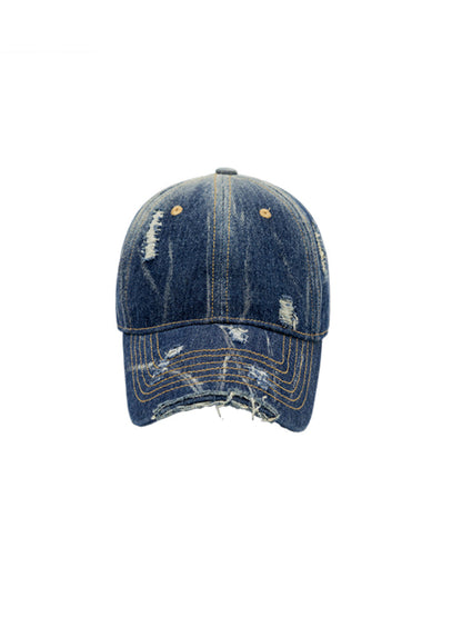 Washed Denim Baseball Cap