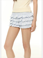 Layered A-Line Skirt Shorts