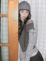 Star Striped Layered Long Sleeve Top
