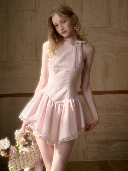 Summer Cool Soft Mist Pink Dress