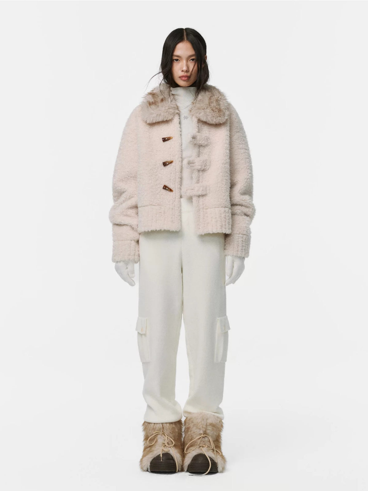 Snow Pocket Wool Jogger Pants